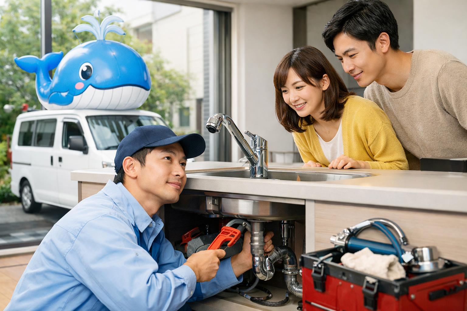 クジラのマークの水道屋さんの口コミ・評判まとめ｜料金は高い？安い？リアルな声を調査