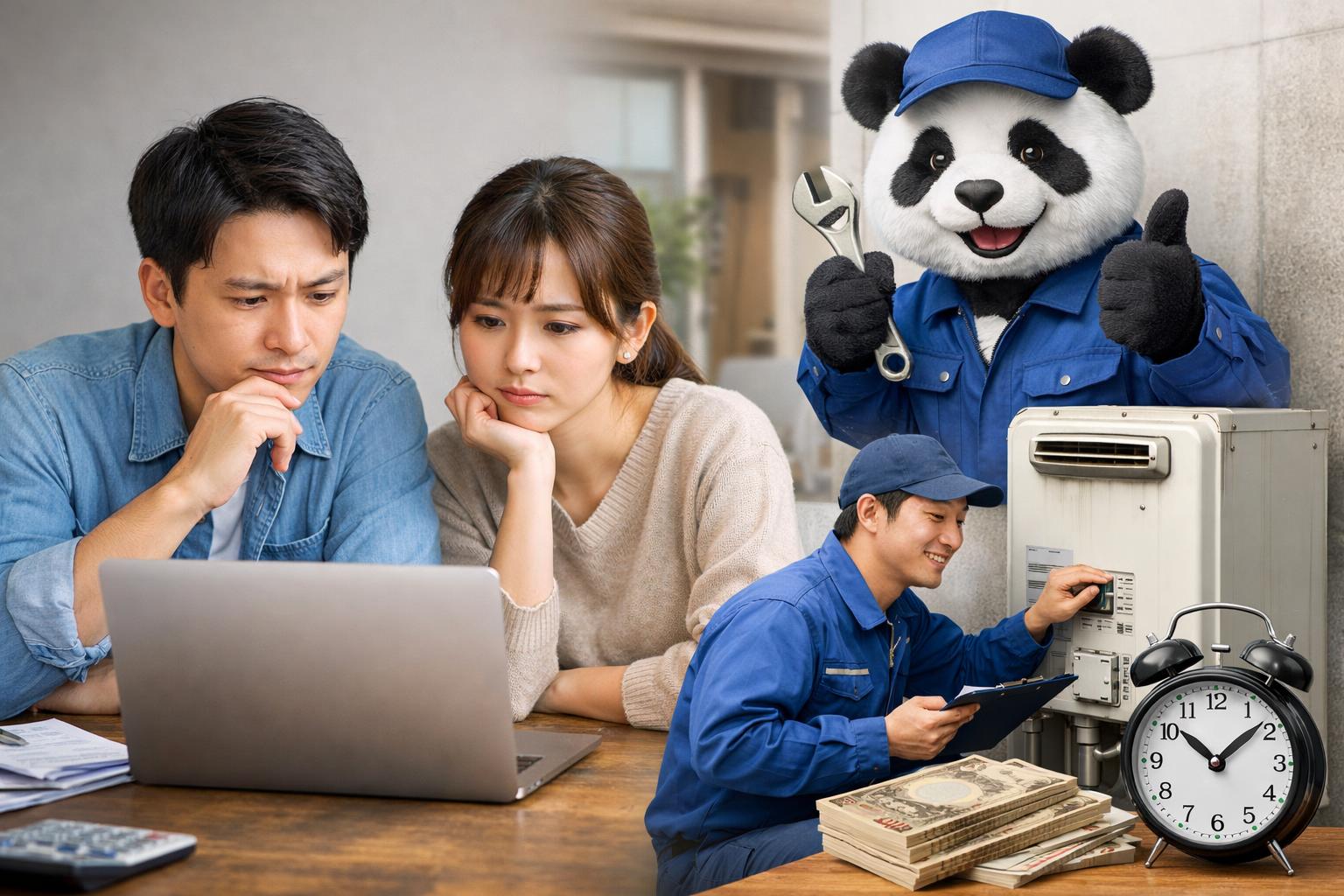 給湯パンダの口コミ・評判まとめ！街角給湯相談所との比較でわかった本当の実力