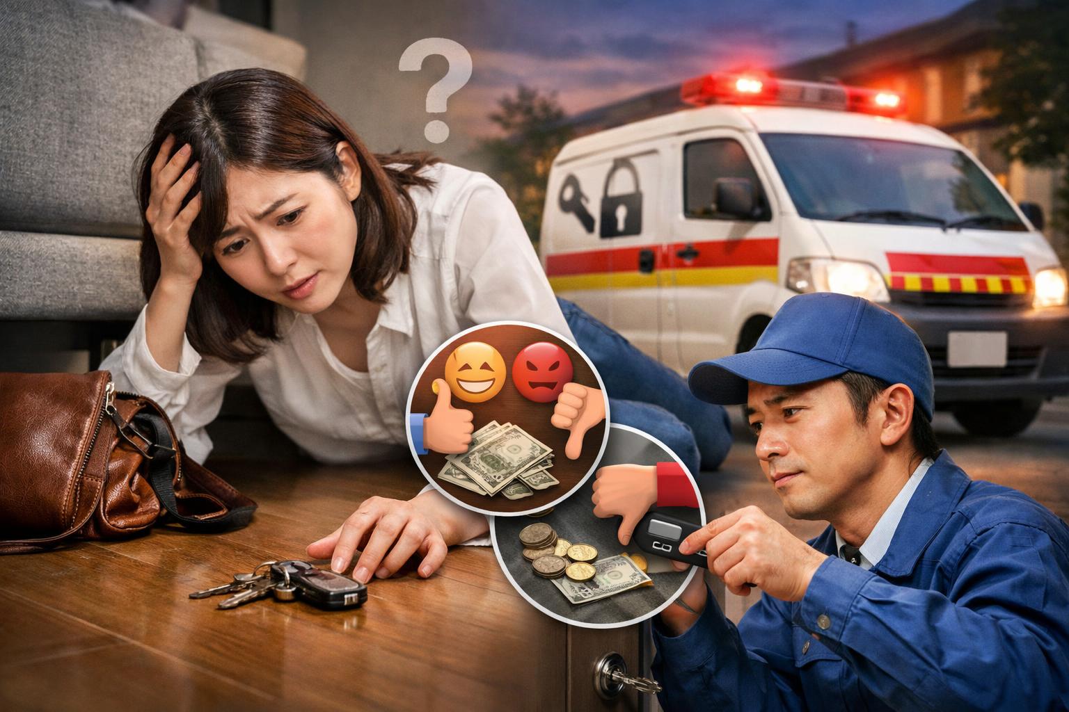 【後悔する前に】鍵のトラブル救急車の口コミと評判を調査！本当に信頼できるか解説します