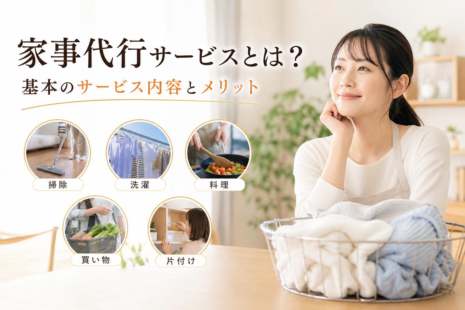家事代行サービスとは?基本のサービス内容とメリット