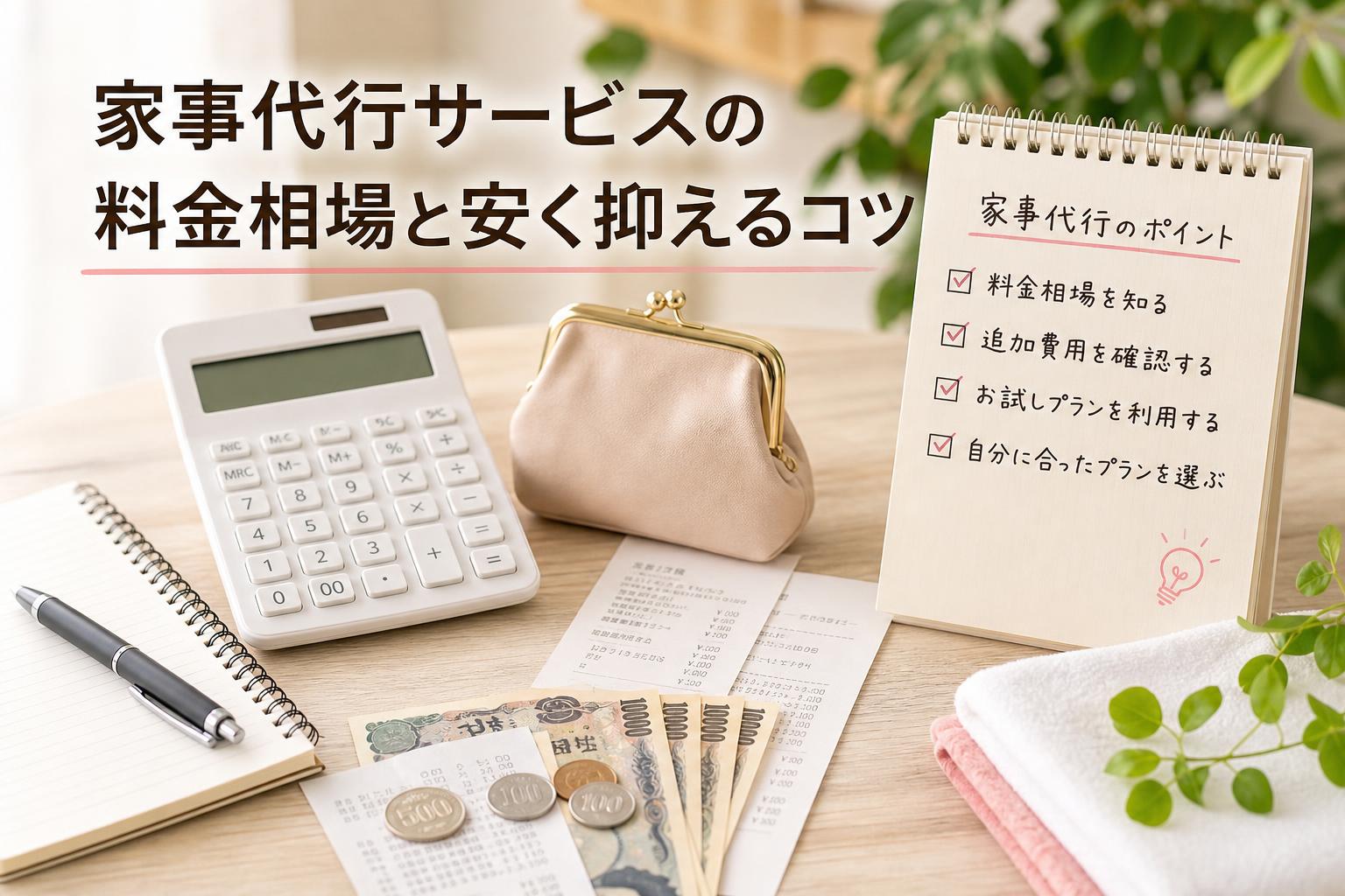 家事代行サービスの料金相場と安く抑えるコツ