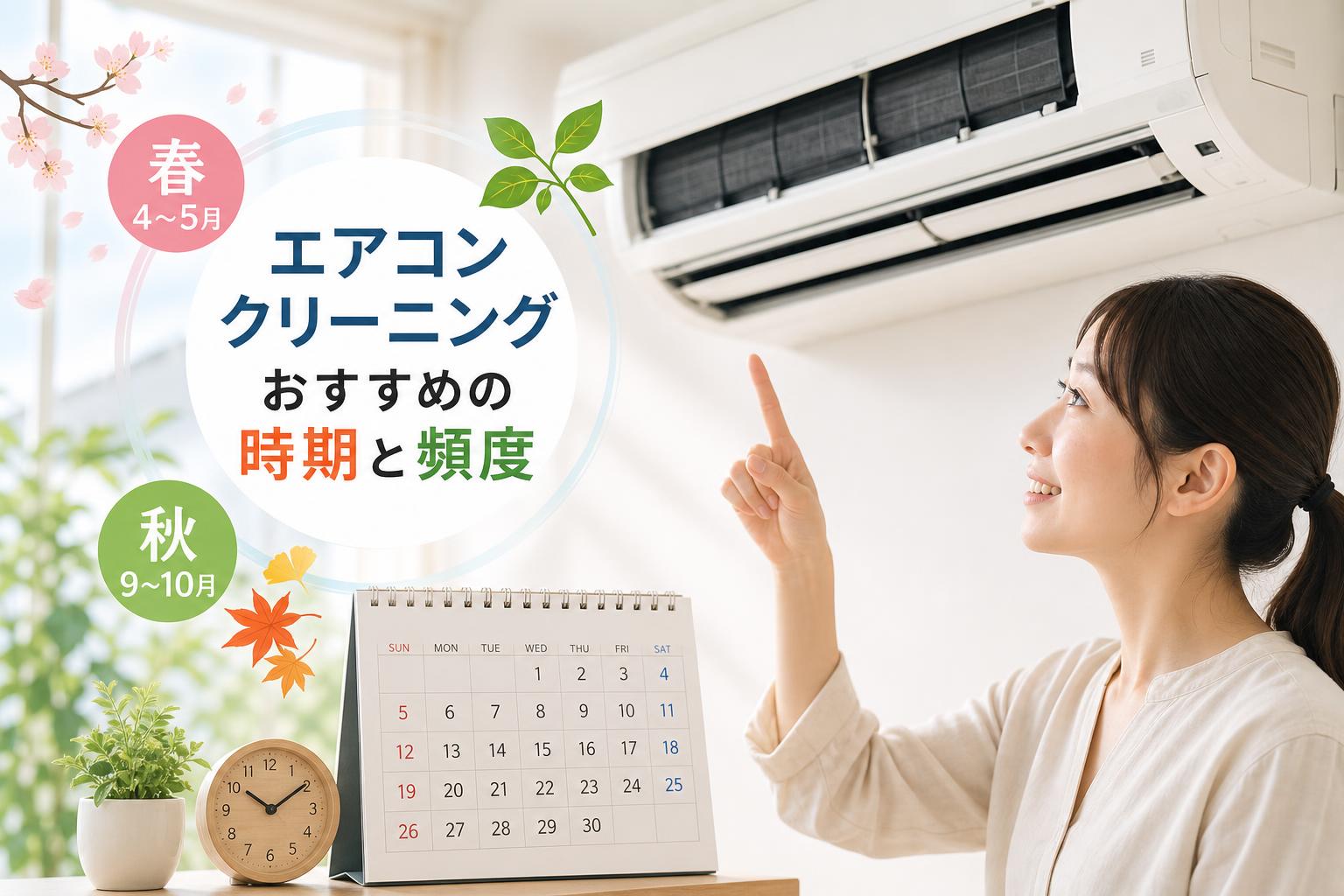 エアコンクリーニングを依頼するおすすめの時期と頻度