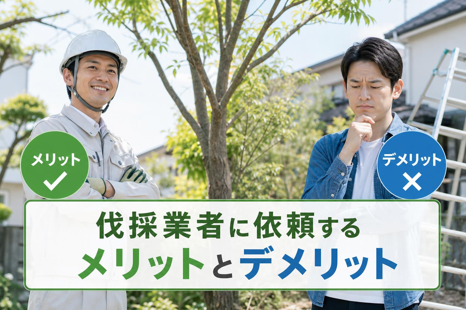 伐採業者に依頼するメリットとデメリット
