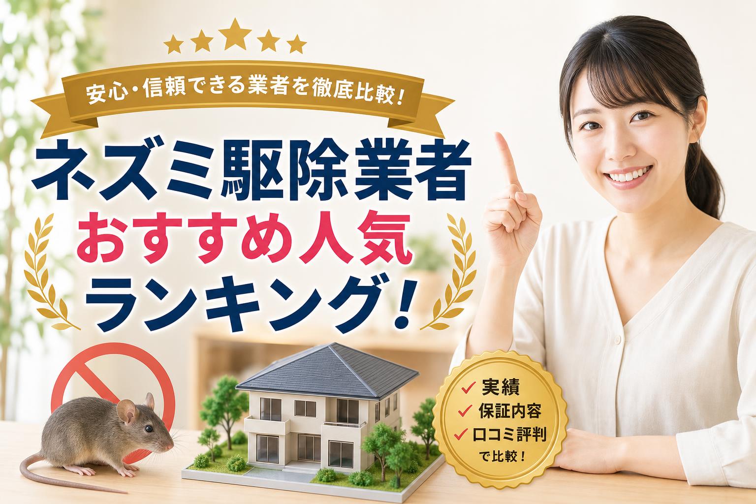 ネズミ駆除業者おすすめ人気ランキング!